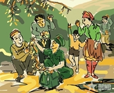 Thắp bình minh ở bản mới